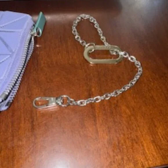 Issey Miyake Purple Geometric Cassette Wallet/Coin purse with chain - Picture 4 of 5